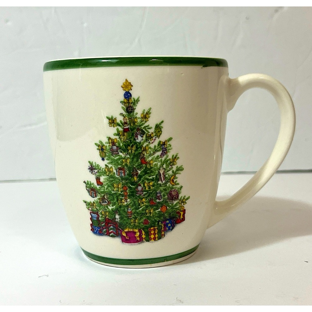 Vintage Holiday Celebrations by Christopher Radko Christmas Tree Coffee Tea Mug
